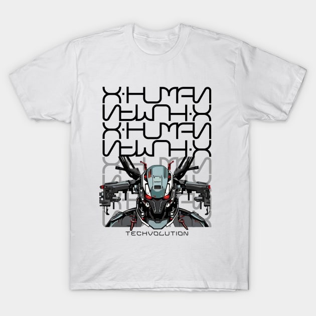 Xhuman TechVolution v01 T-Shirt by imagifa